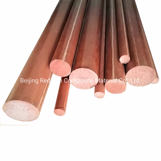 Bakelite Insulation Rods Material Phenolic Cotton Cloth Laminated Rod Factory