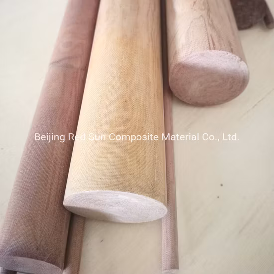 Bakelite Insulation Rods Material Phenolic Cotton Cloth Laminated Rod Factory
